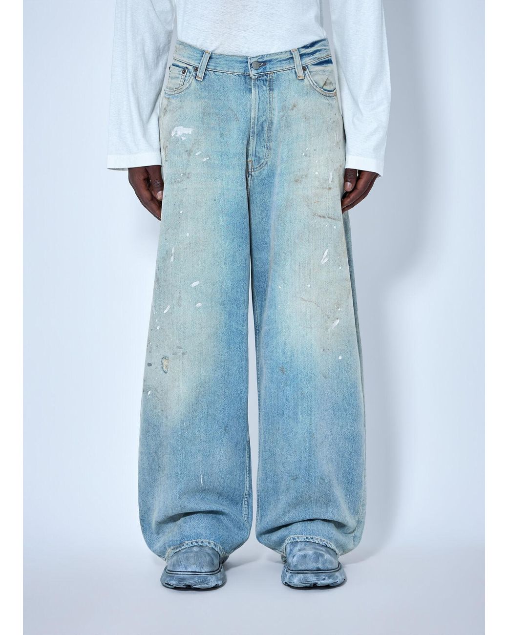 Acne Blue 2023 U Trafalgar Loose Fit Jeans for men