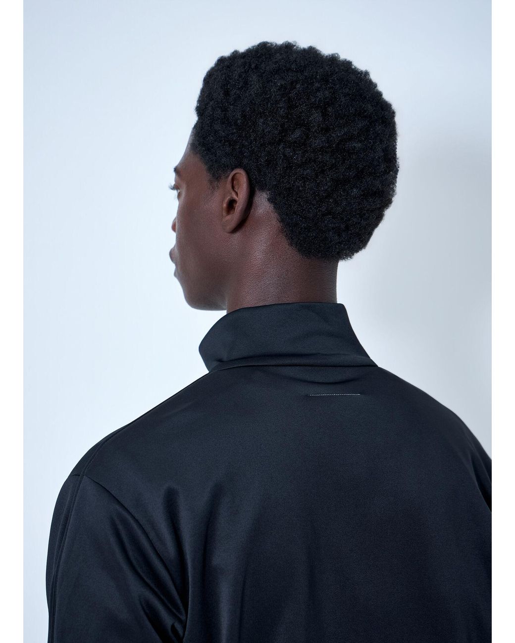 MM6 by Maison Margiela Blue Zip-Front Jacket for men