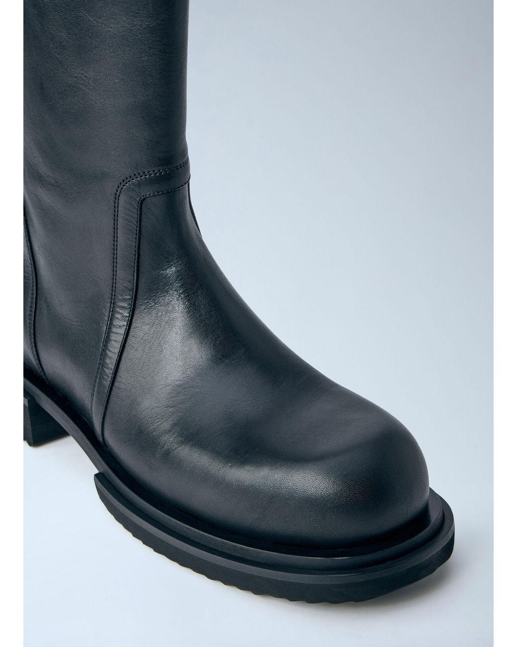 Rick Owens Blue Creeper Gabe Boots for men