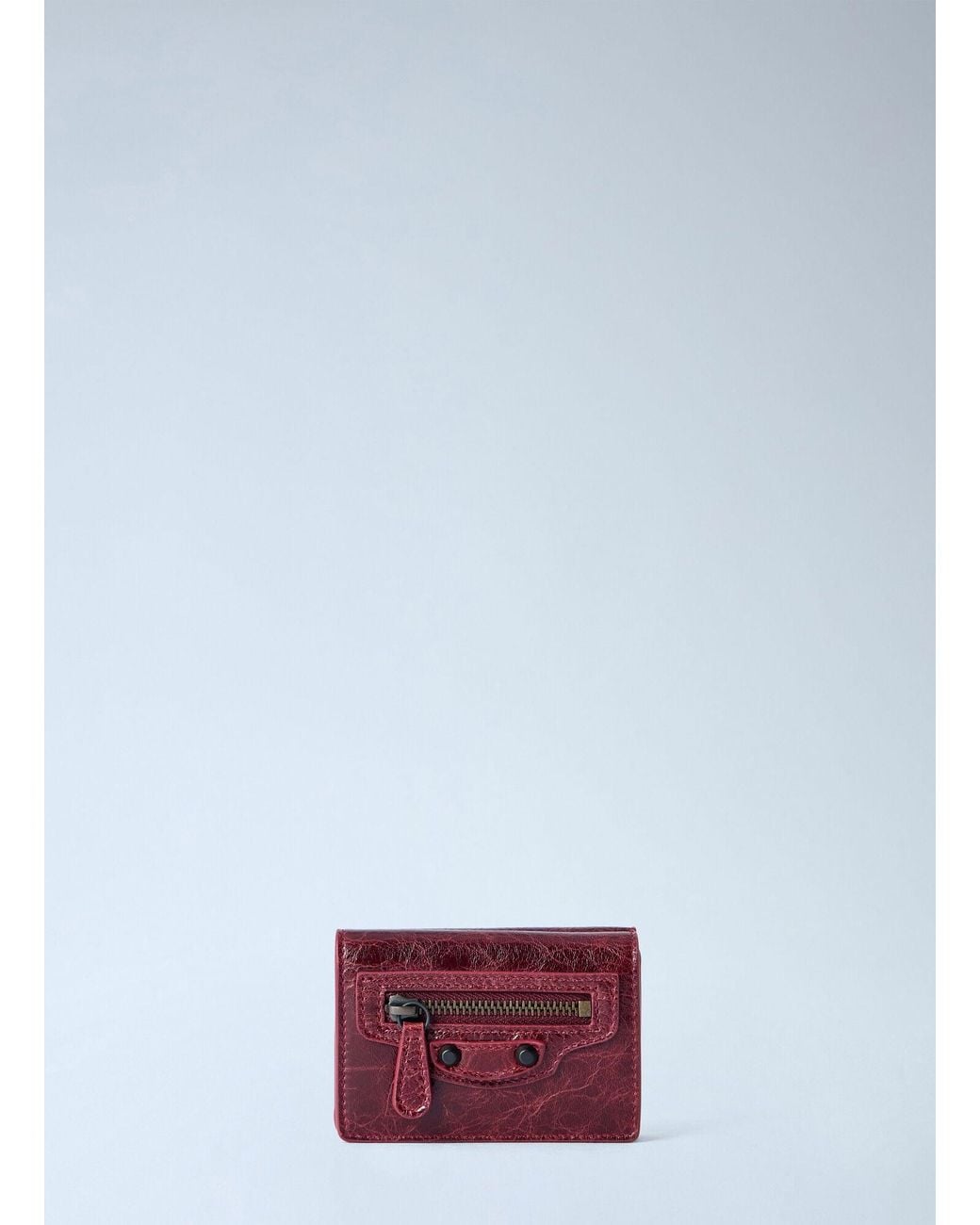 Balenciaga White Le City Flap Mini Wallet