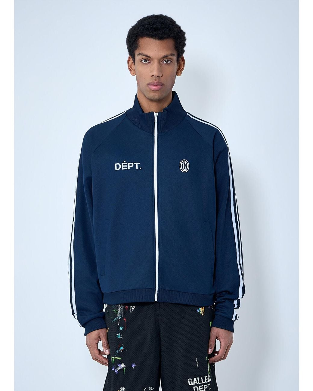 GALLERY DEPT. Blue Zip-Front Track Jacket for men