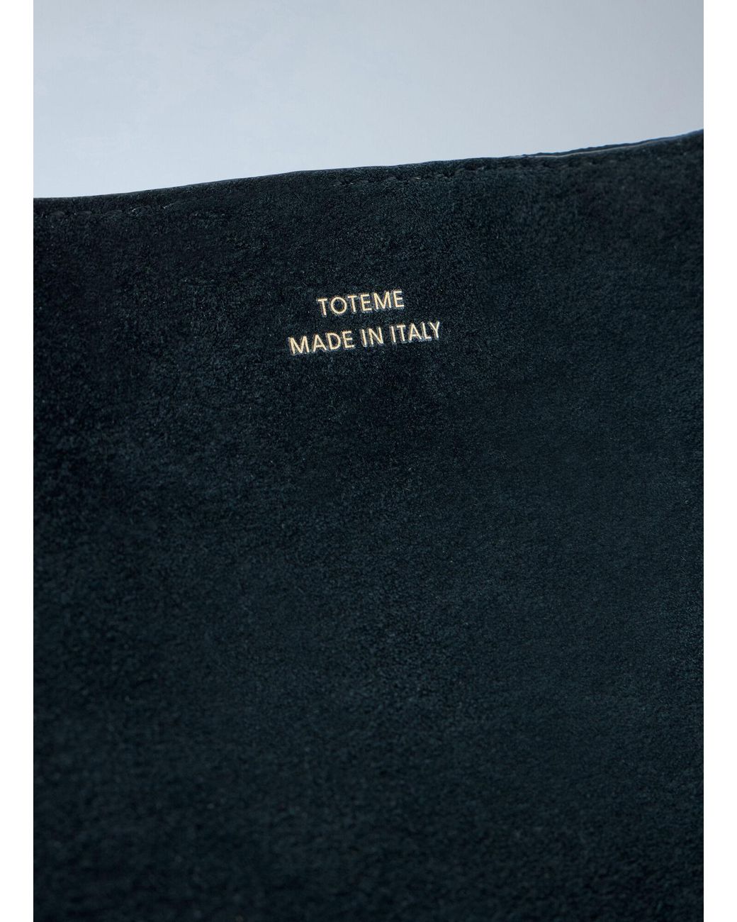 Totême Blue Medium Bevel Suede Shoulder Bag