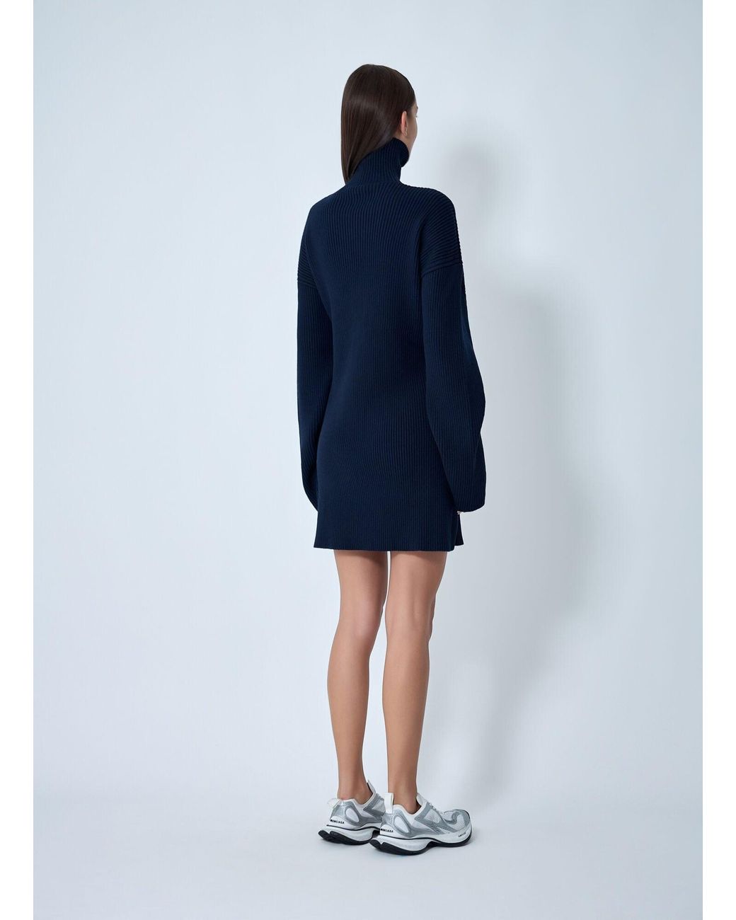 Balenciaga Blue Pinches Mini Dress