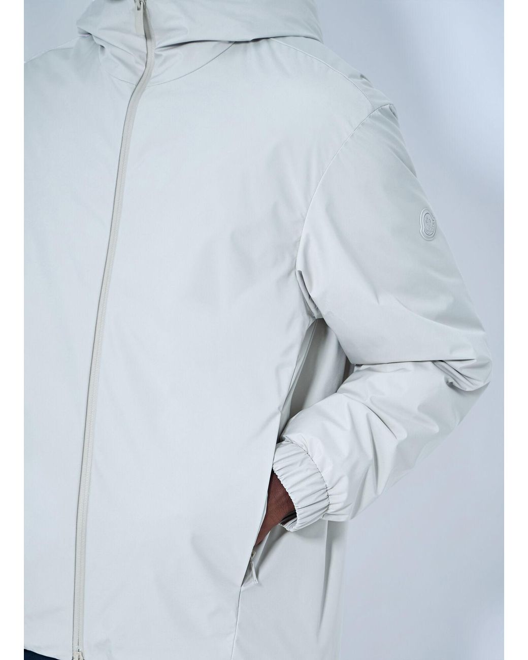 Moncler White Trelatete Hooded Down Jacket for men