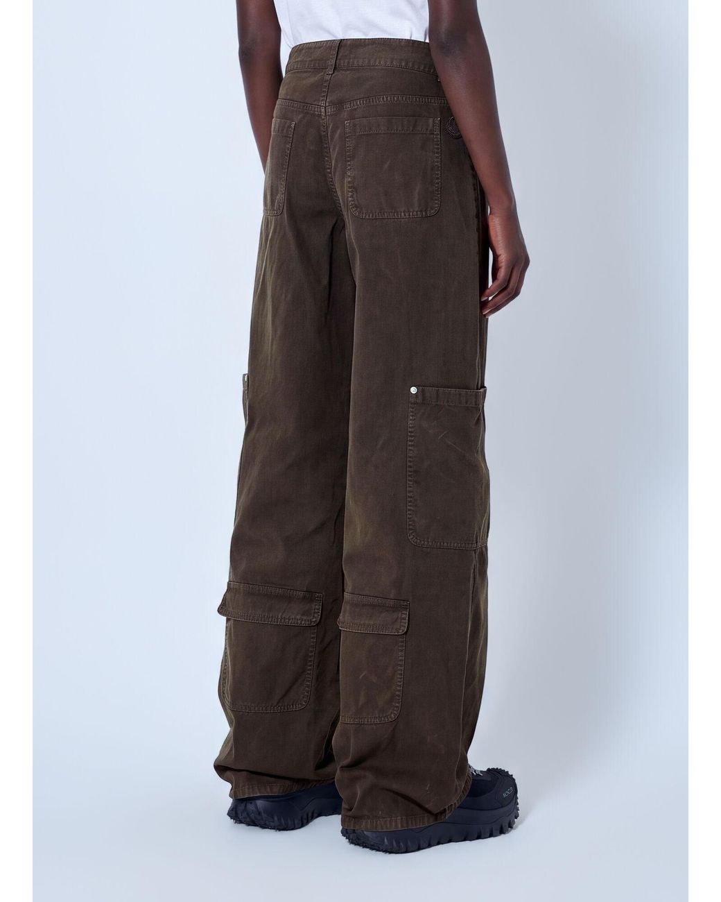 Moncler Brown Cargo Pants With Patch Pockets