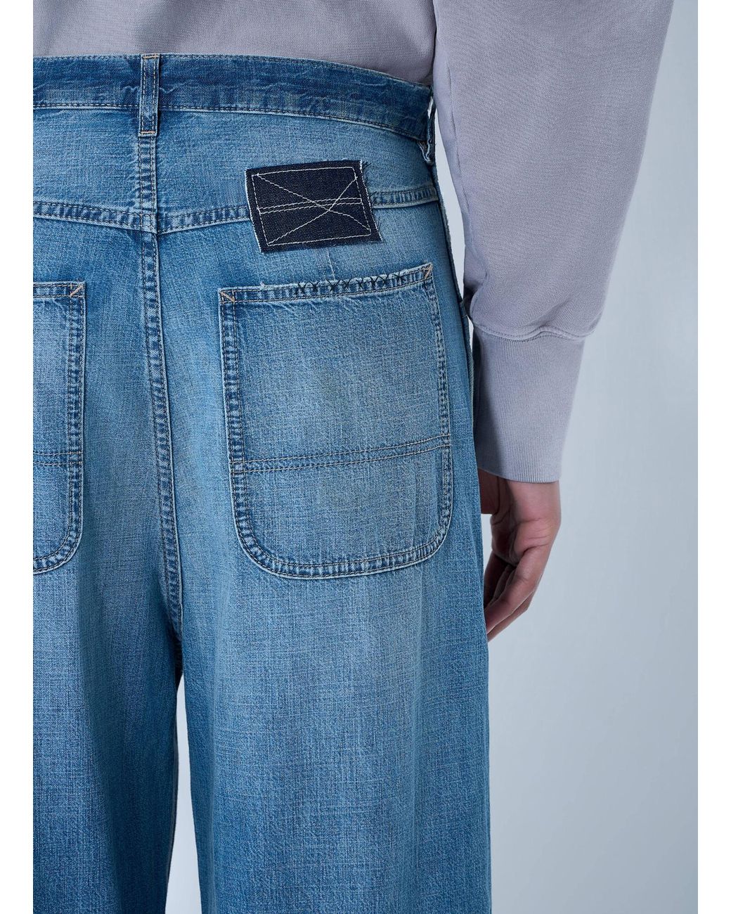 Maison Margiela Blue Wide-Leg Denim Jeans