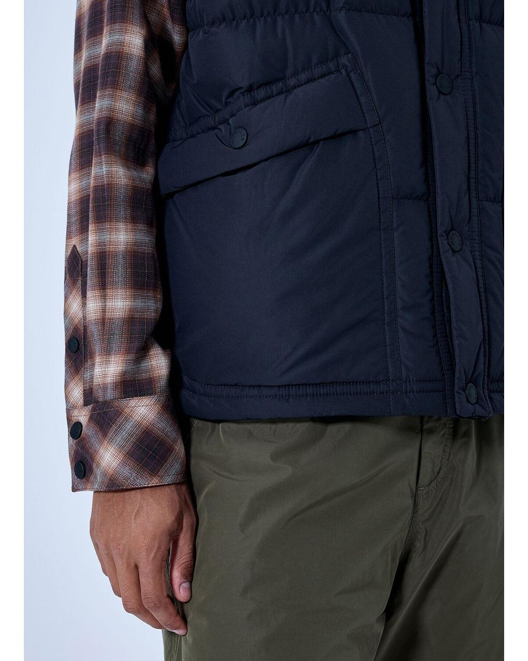 Moncler Blue Evans Down Vest for men