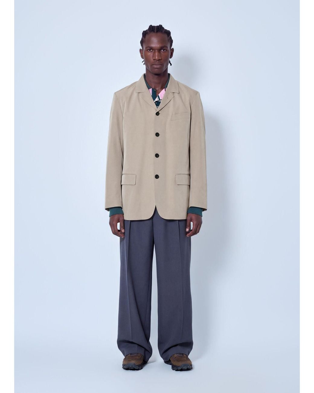Lacoste Natural Runway Technical Stretch Tailored Jacket for men