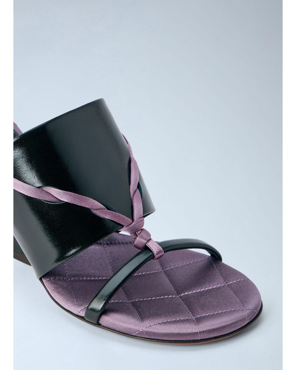 Dries Van Noten White Braided Strap Mules