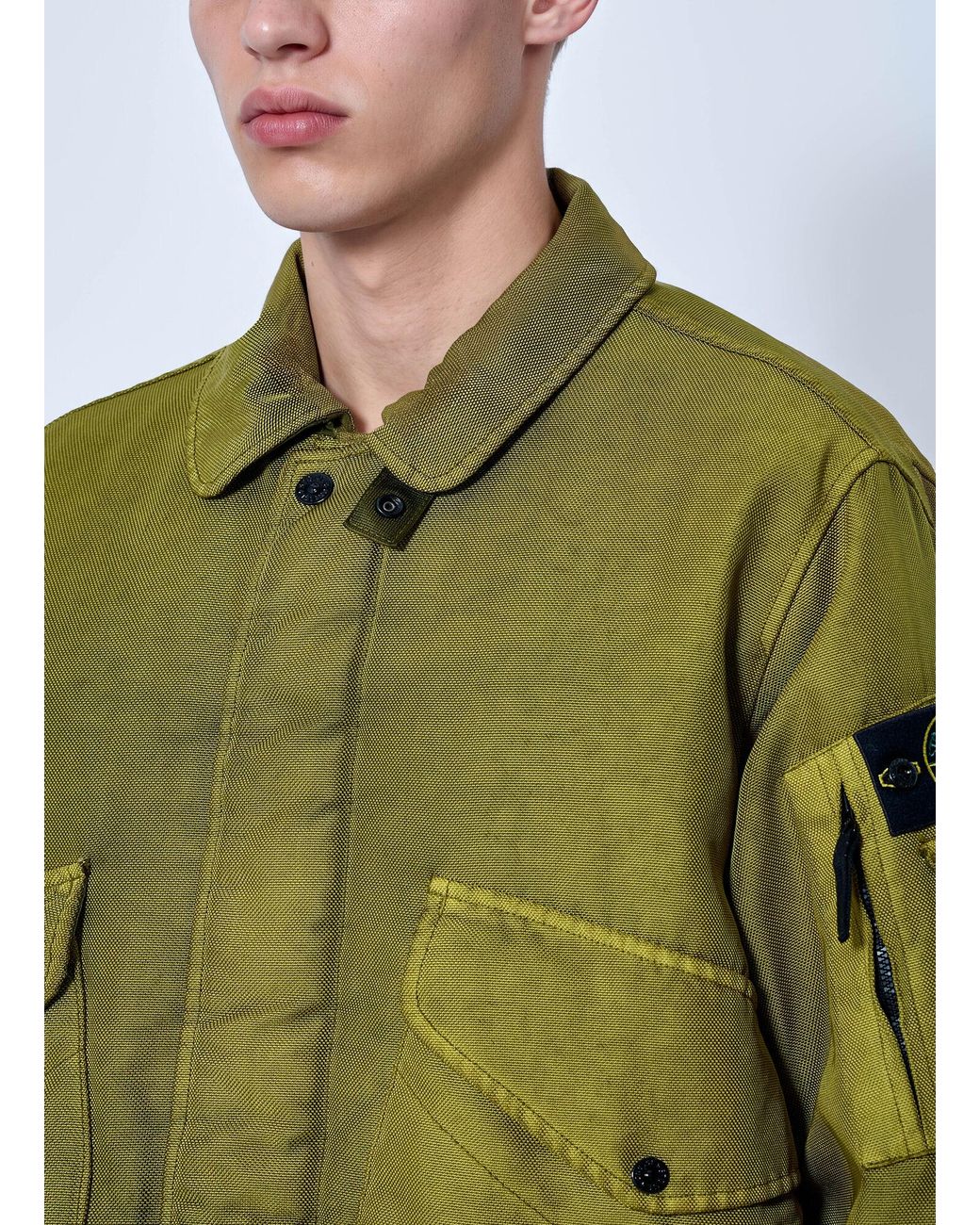 Stone Island Green Utility Field Jacket for men
