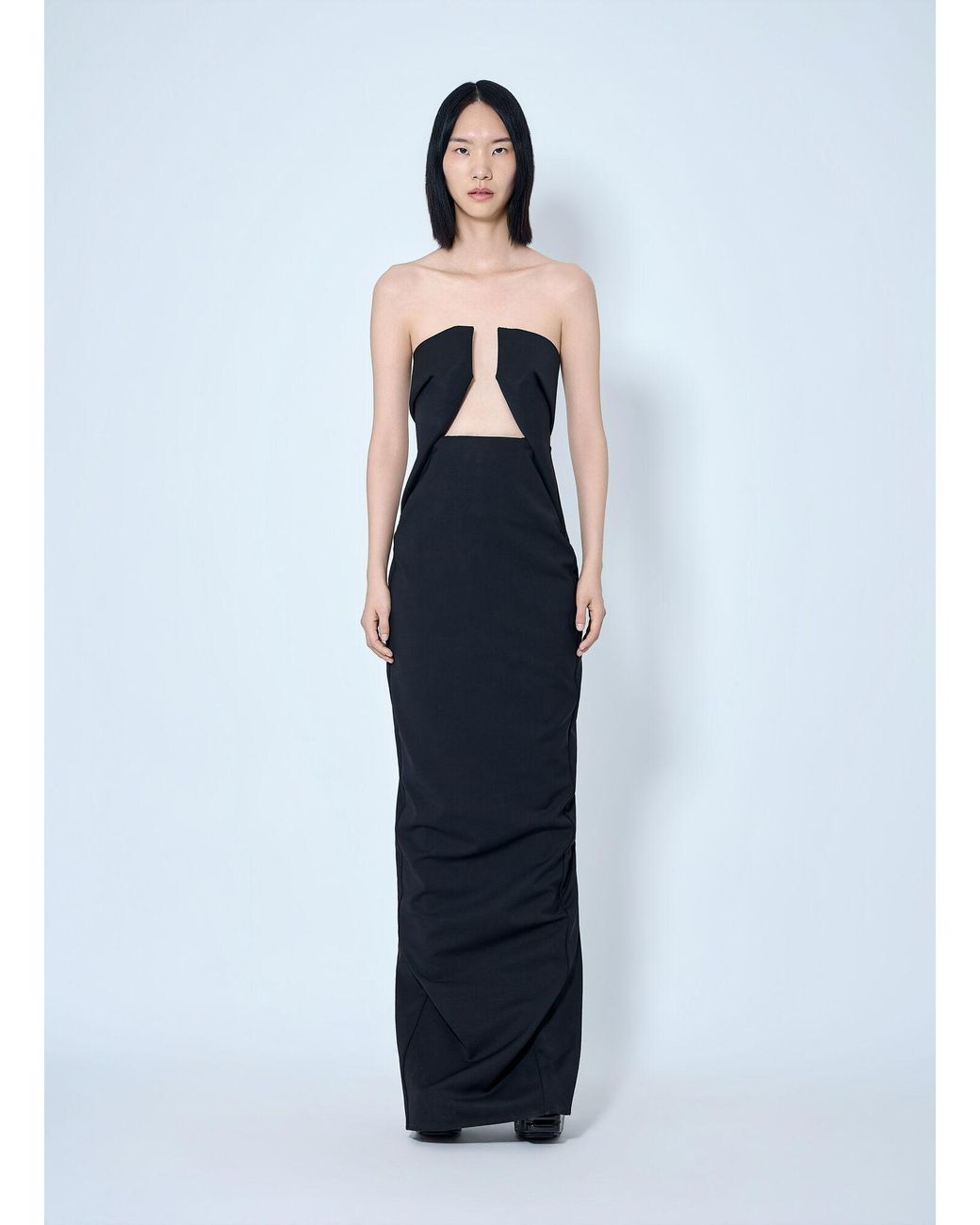 Rick Owens Blue Prong Gown