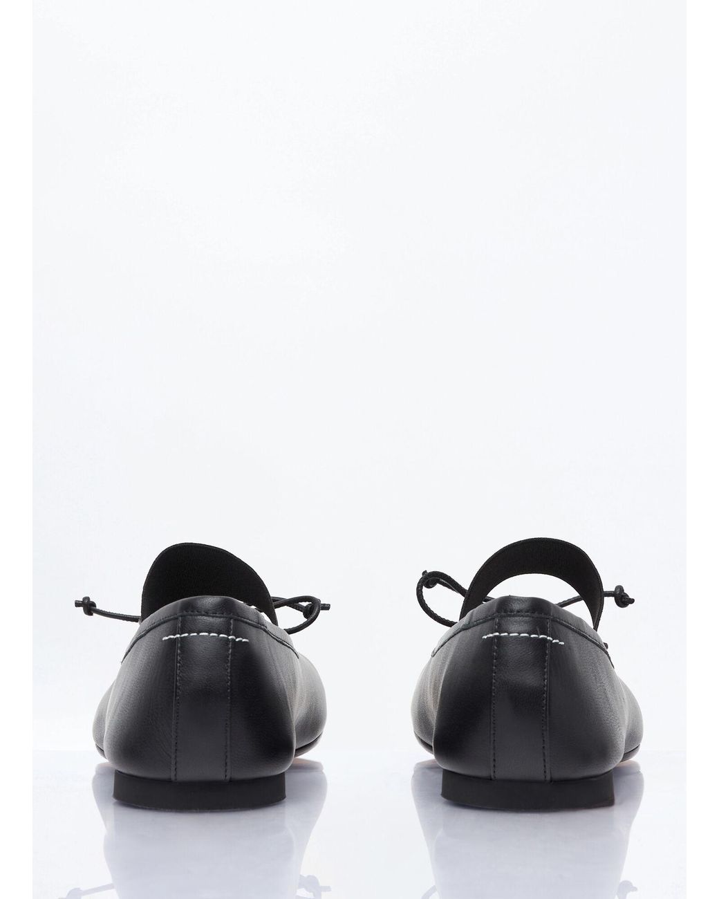MM6 by Maison Margiela White Anatomic Ballerina Shoes