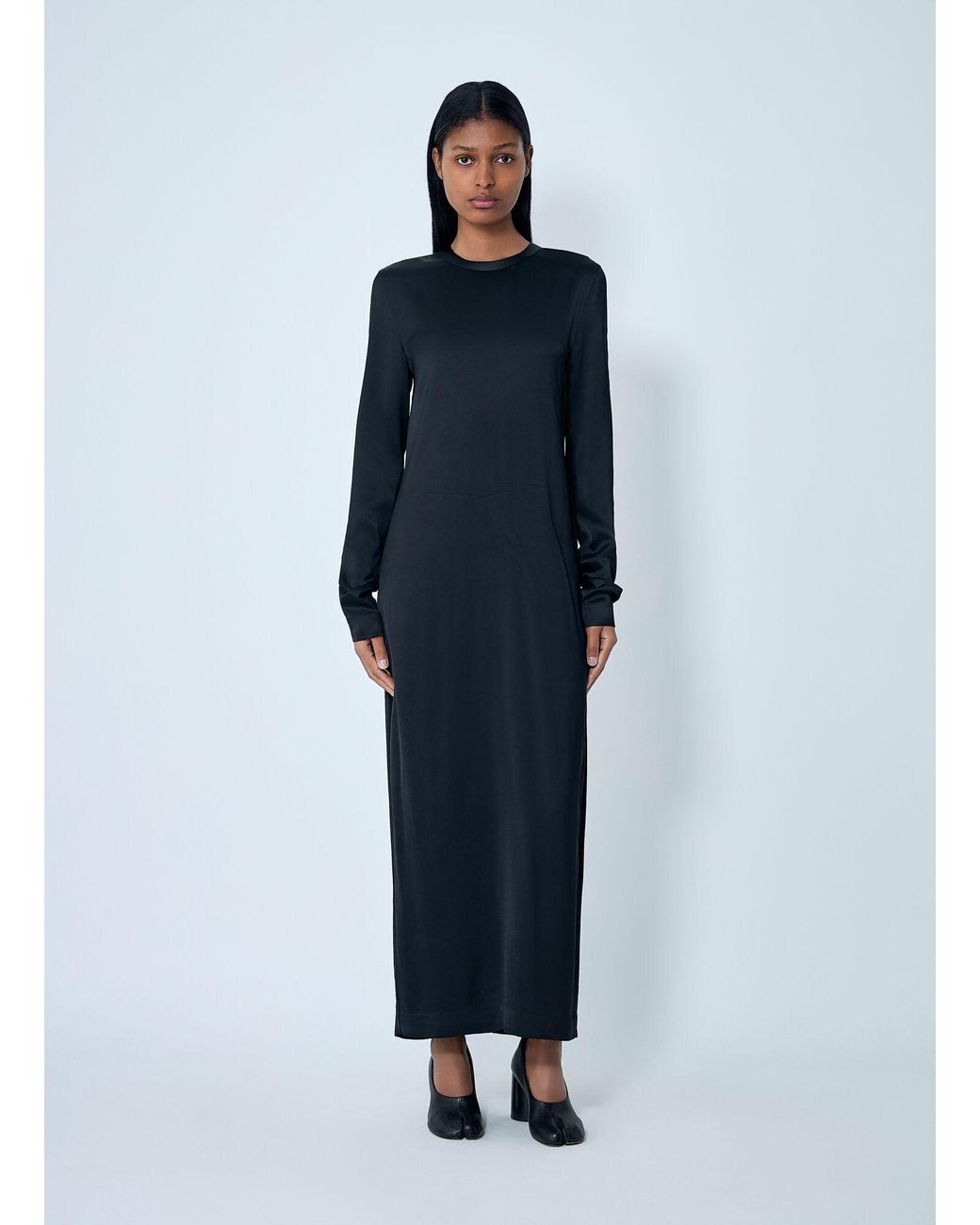 Totême Blue Long Satin Dress