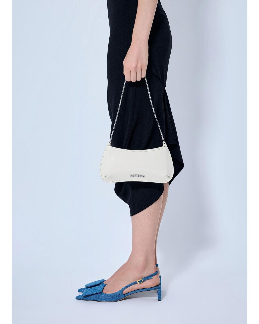 Jacquemus Blue Le Petit Bisou Chaîne Shoulder Bag