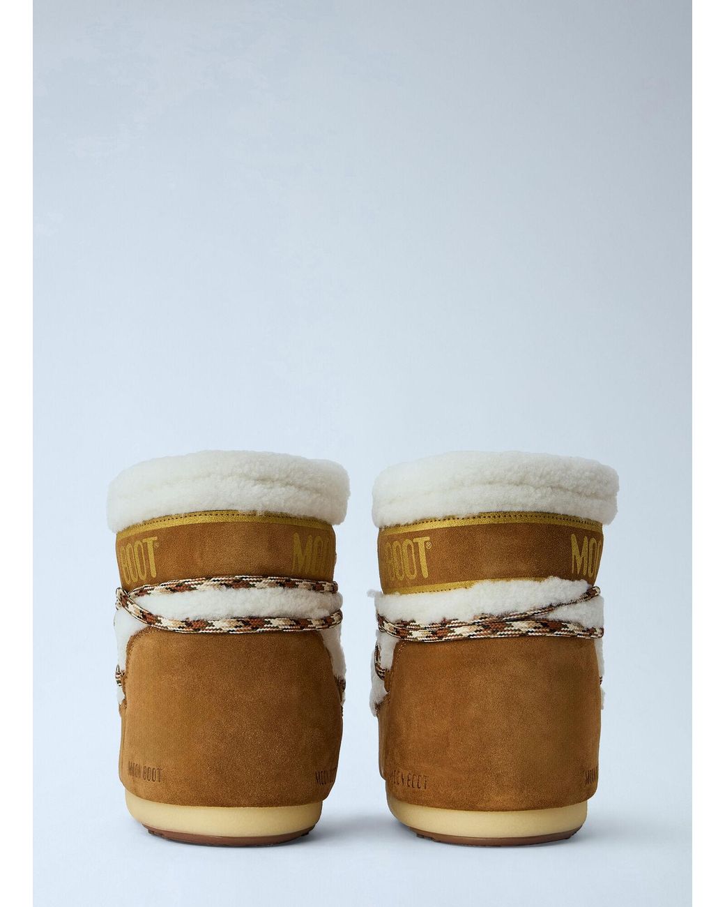 Moon Boot Blue Icon Low Shearling Boots
