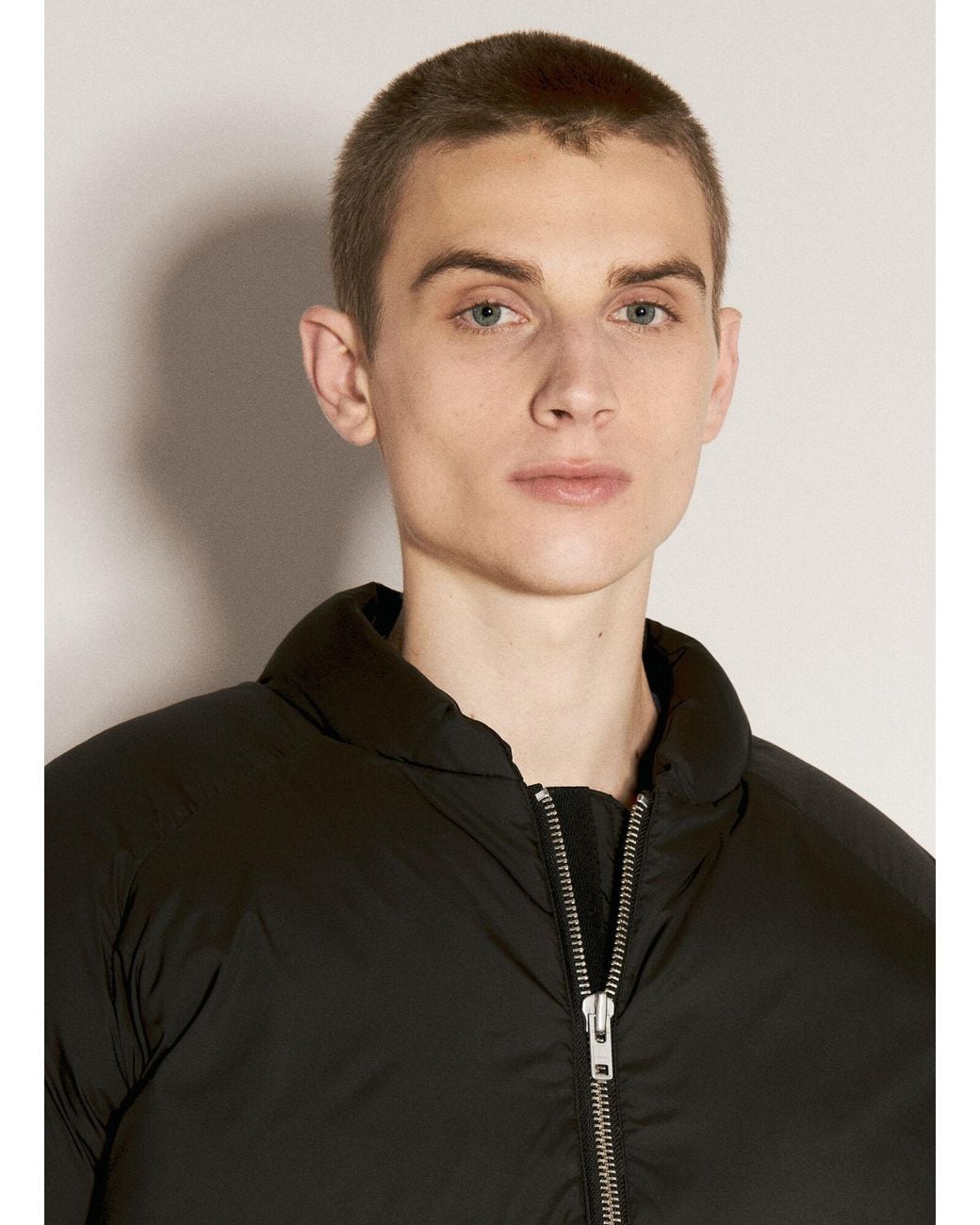 Entire studios Black Pillow Bomber Jacket for men