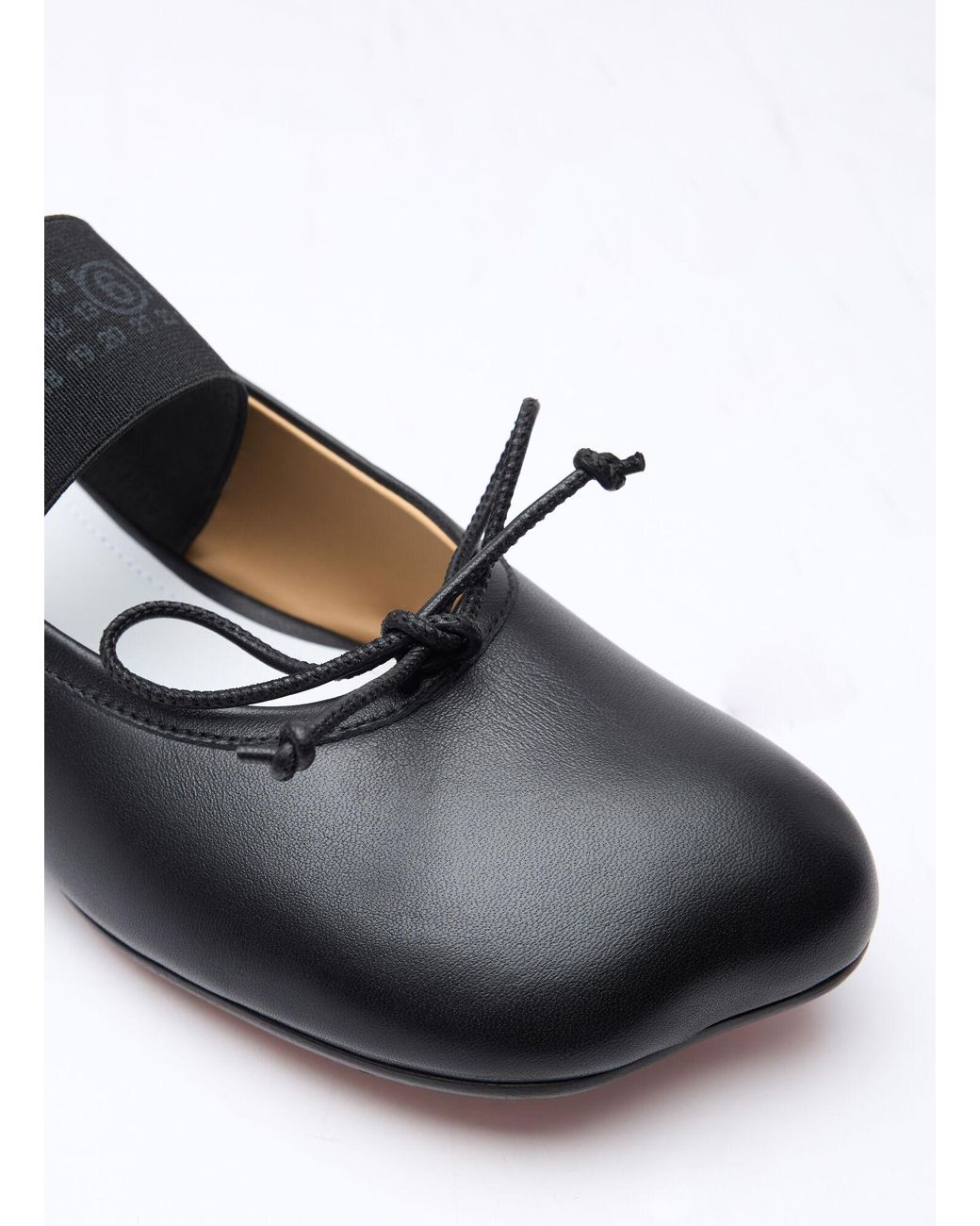 MM6 by Maison Margiela White Anatomic Ballerina Shoes