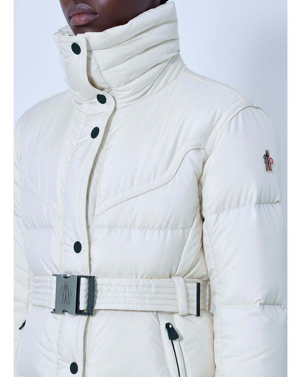 Moncler White Karshi Insulated Ski Jacket