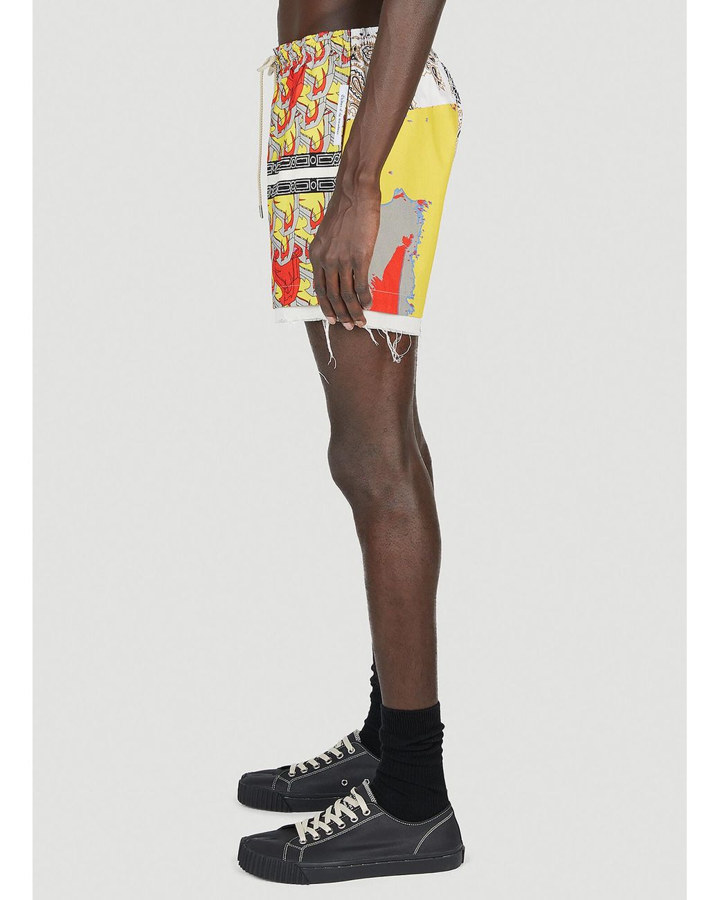 Children of the discordance Gray Yagi Bandana Shorts for men