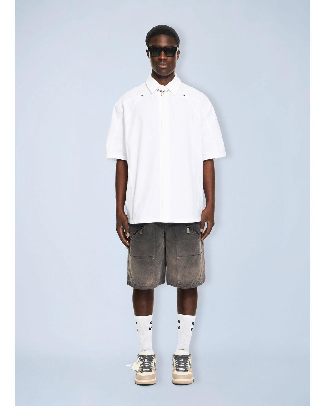 Off-White c/o Virgil Abloh White Owr Popl Sporty Bowl Shirt for men