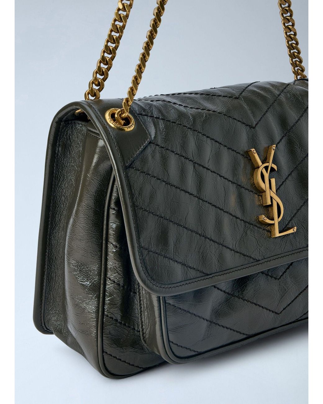 Saint Laurent Blue Medium Niki Chain Shoulder Bag