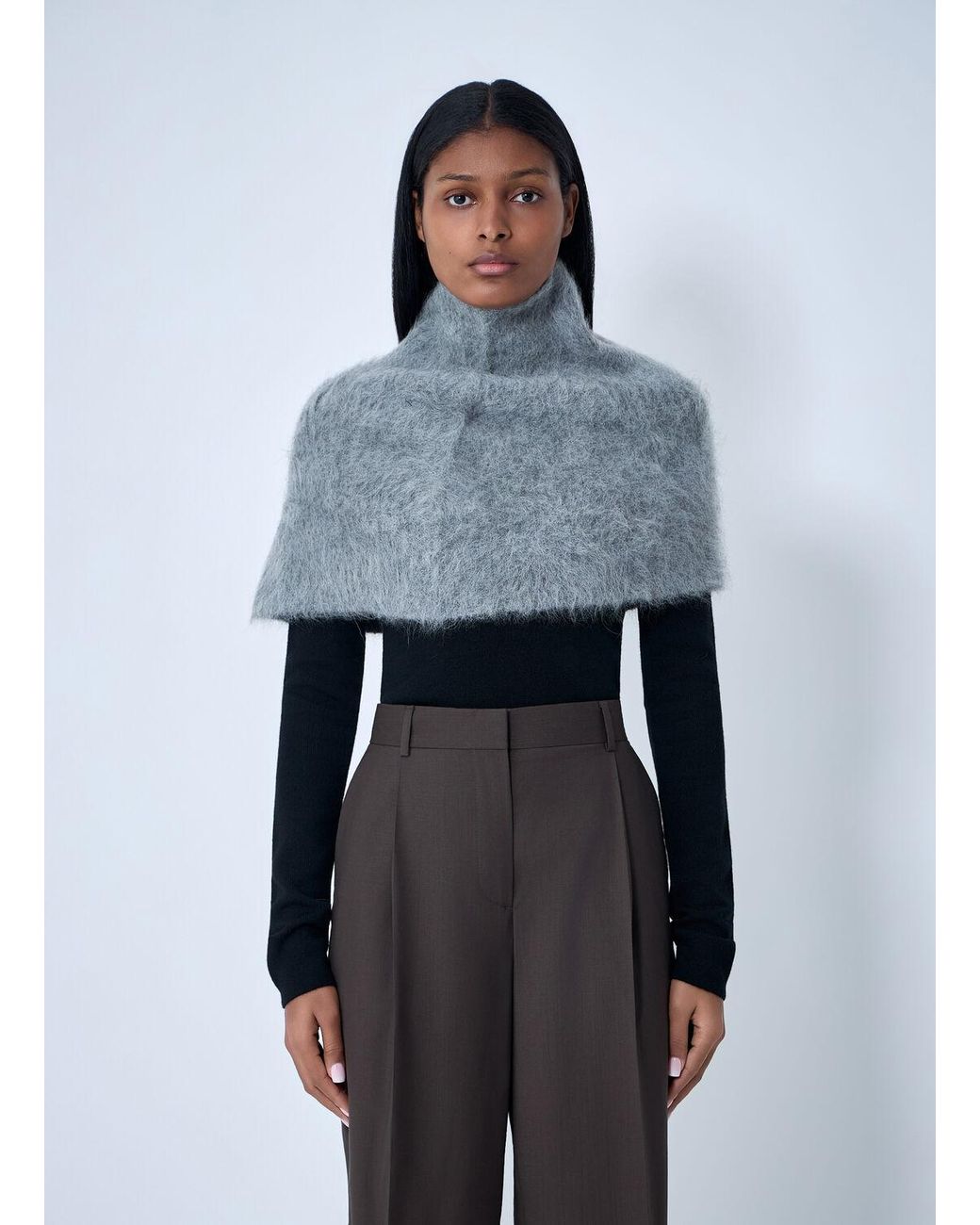 Totême Blue Funnel Neck Warmer