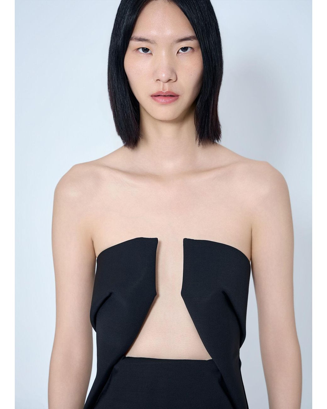 Rick Owens Blue Prong Gown