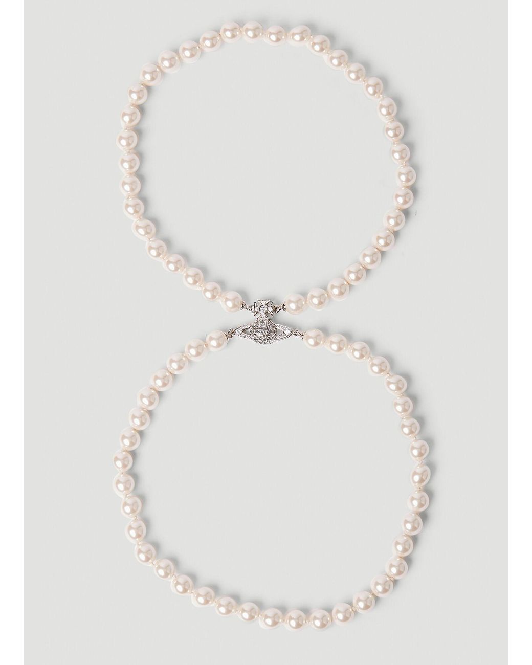 Vivienne Westwood Graziella Pearl Choker Necklace in Natural | Lyst