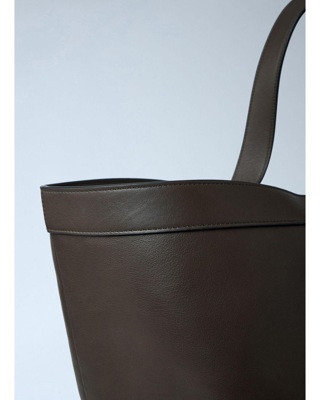 Saint Laurent Black Large Y-Shaped Leather Tote Bag