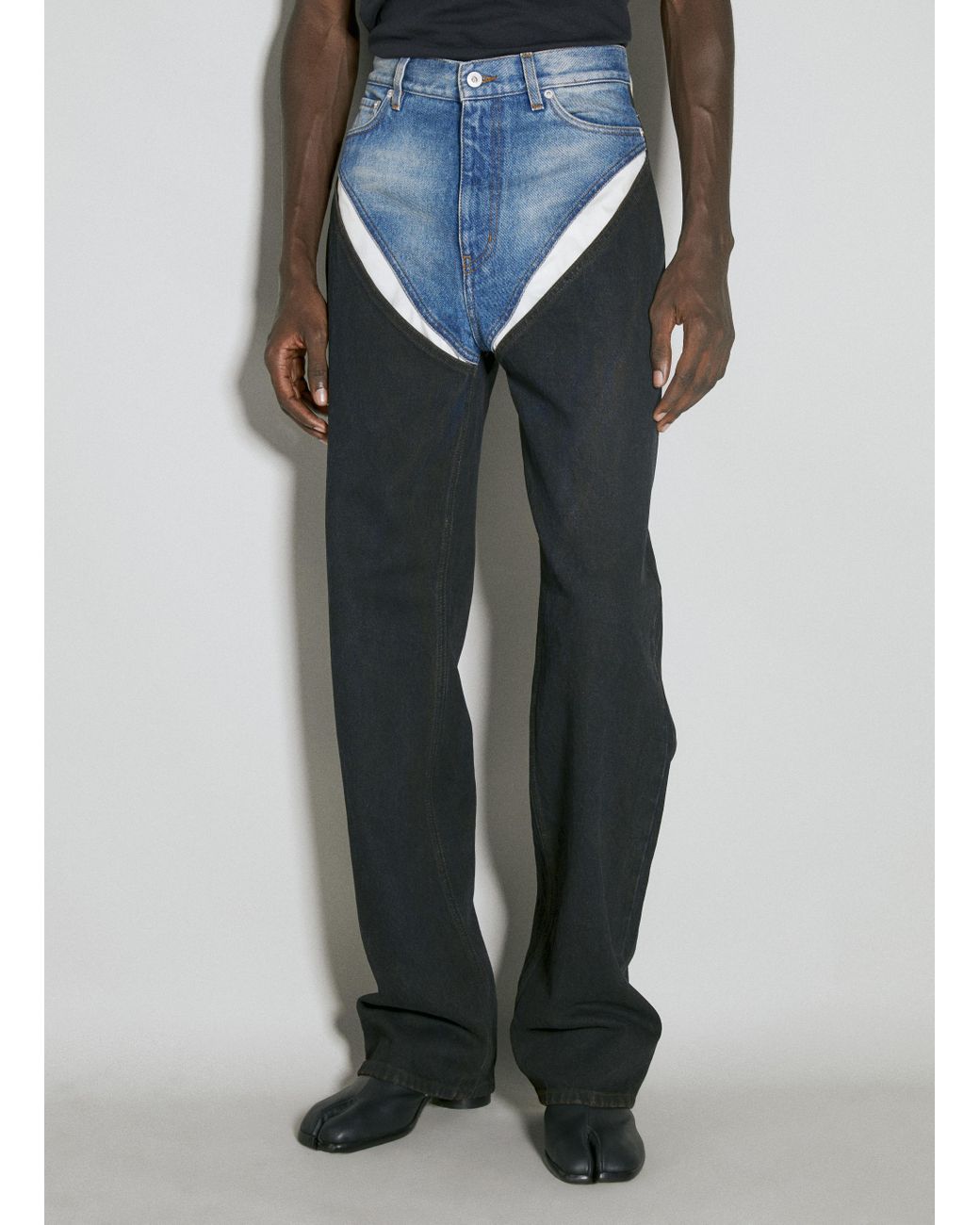 Y. Project Cut Out Denim Jeans in Blue for Men | Lyst Canada