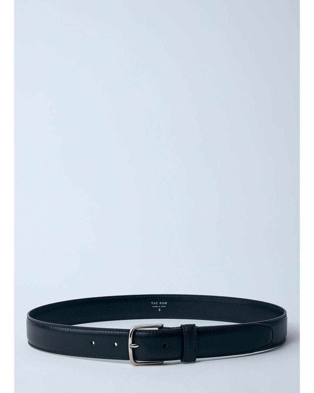 The Row Black Classic Leather Belt