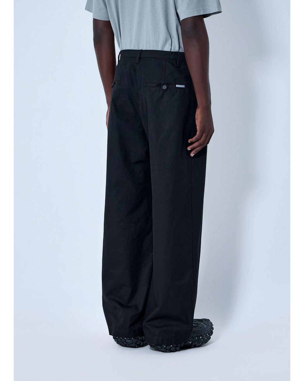 Balenciaga Blue Wide-Leg Trousers for men