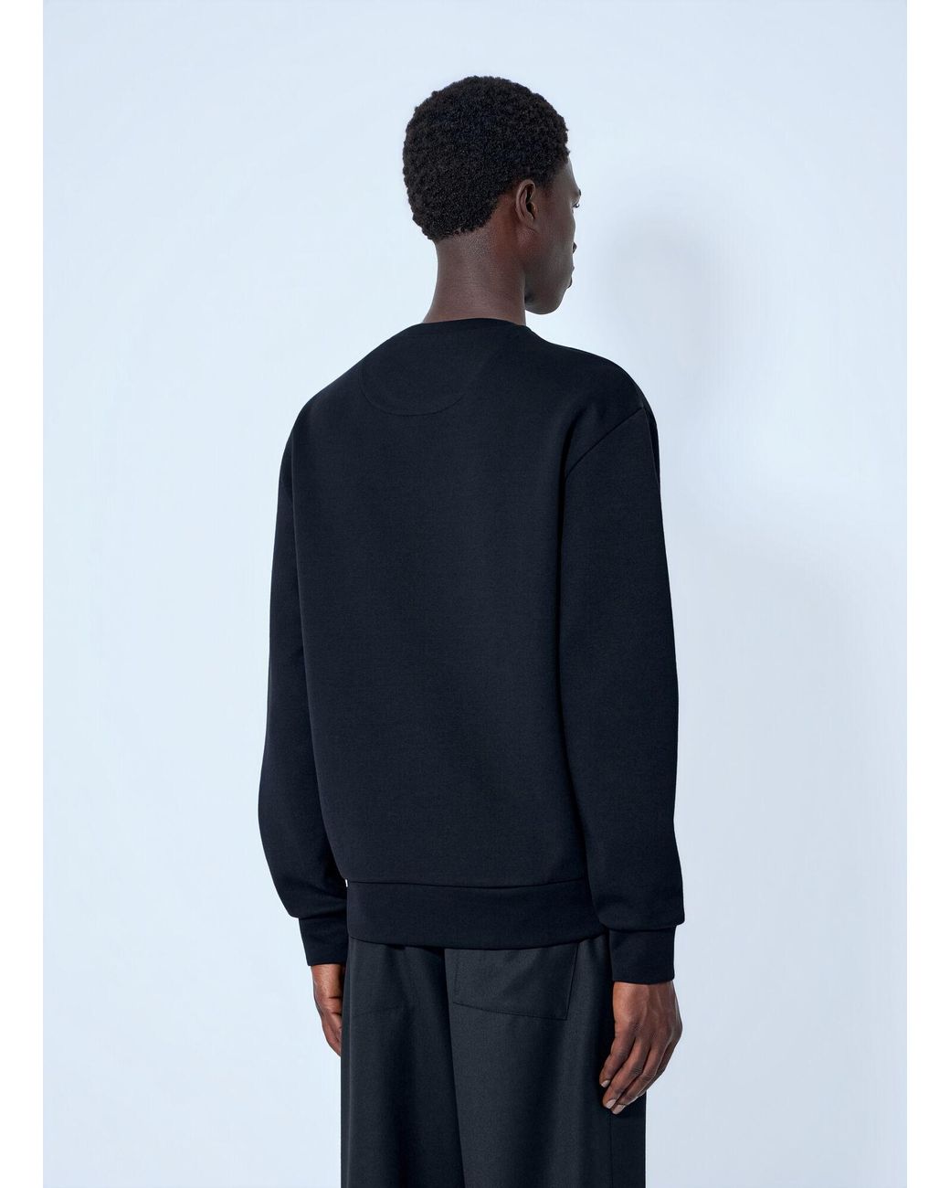 Prada Blue Technical Cotton Sweatshirt for men