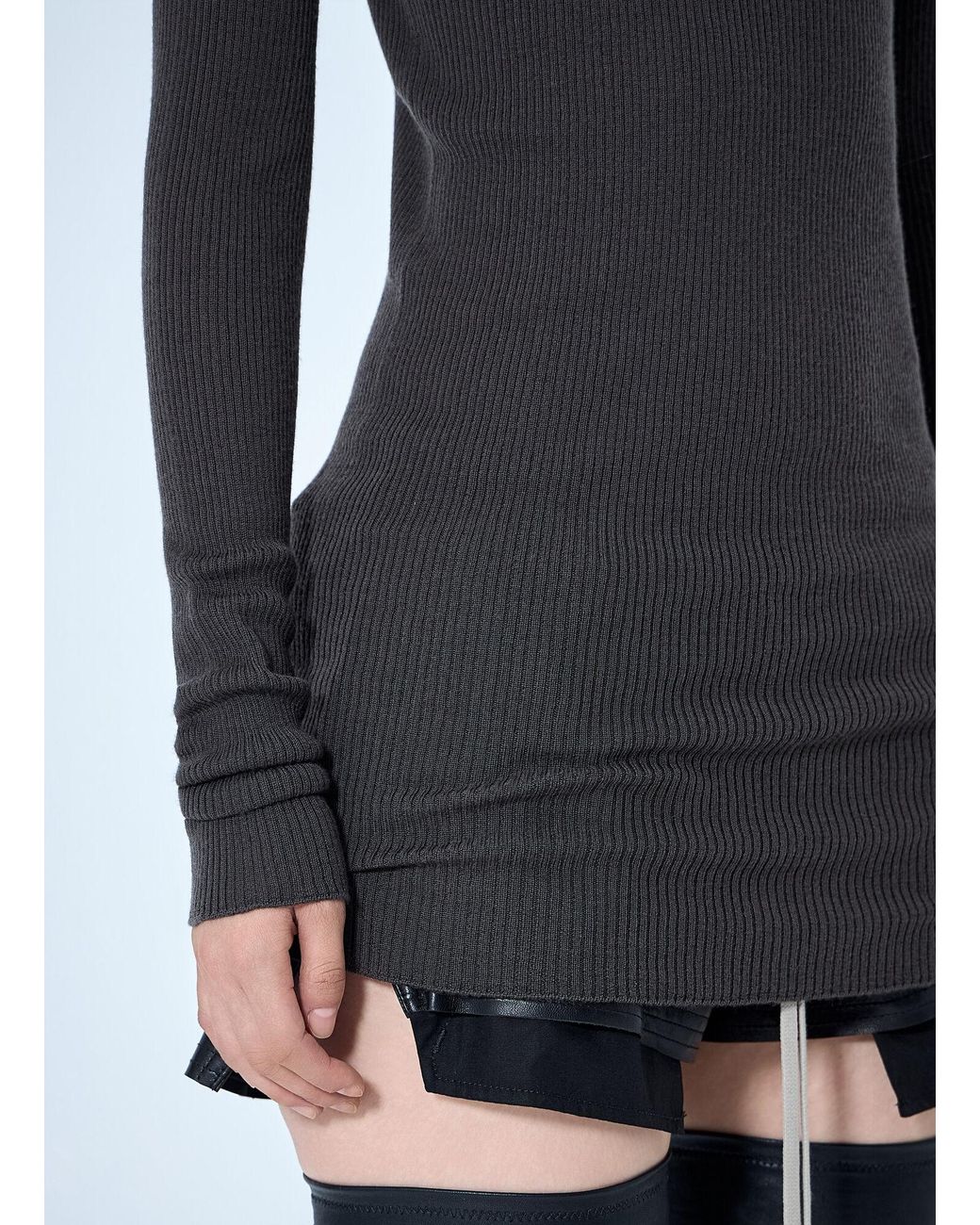 Rick Owens Blue Ls Tube Top