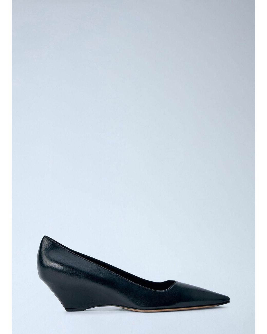 The Row Blue Liisa Wedge Heels