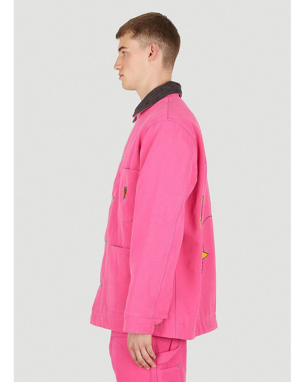 Sky High Farm Pink Workwear Canvas Chore Jacket