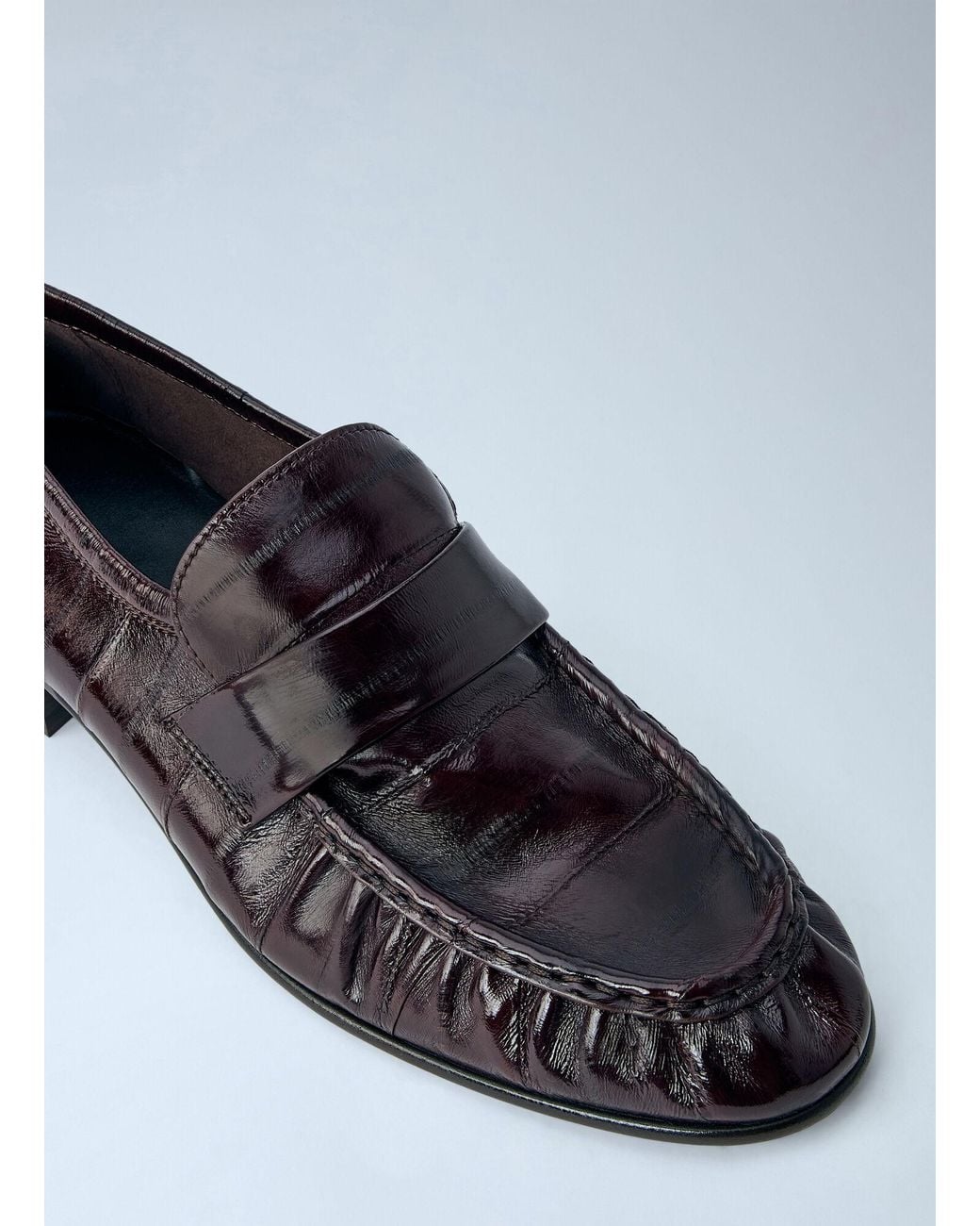 The Row White Soft Loafers