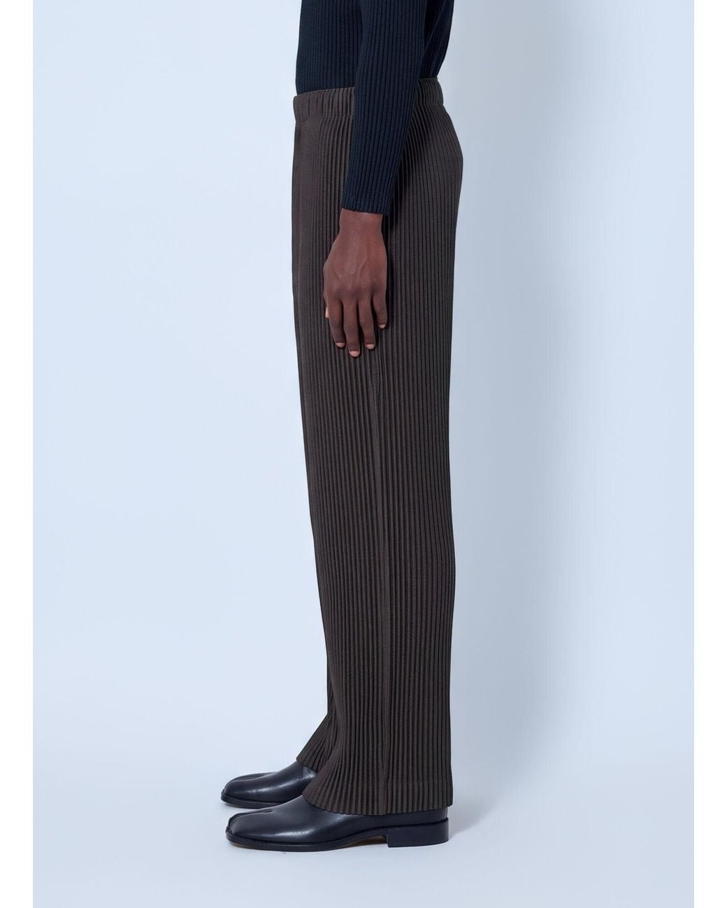 Homme Plissé Issey Miyake Black July Pleated Pants for men