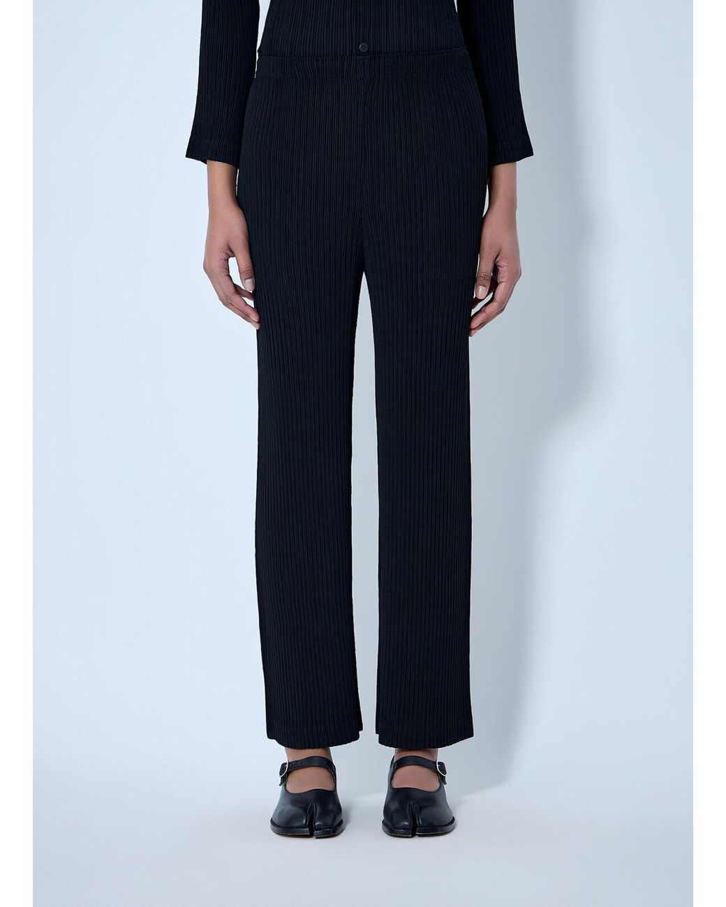 Issey Miyake Blue Pleated Trousers