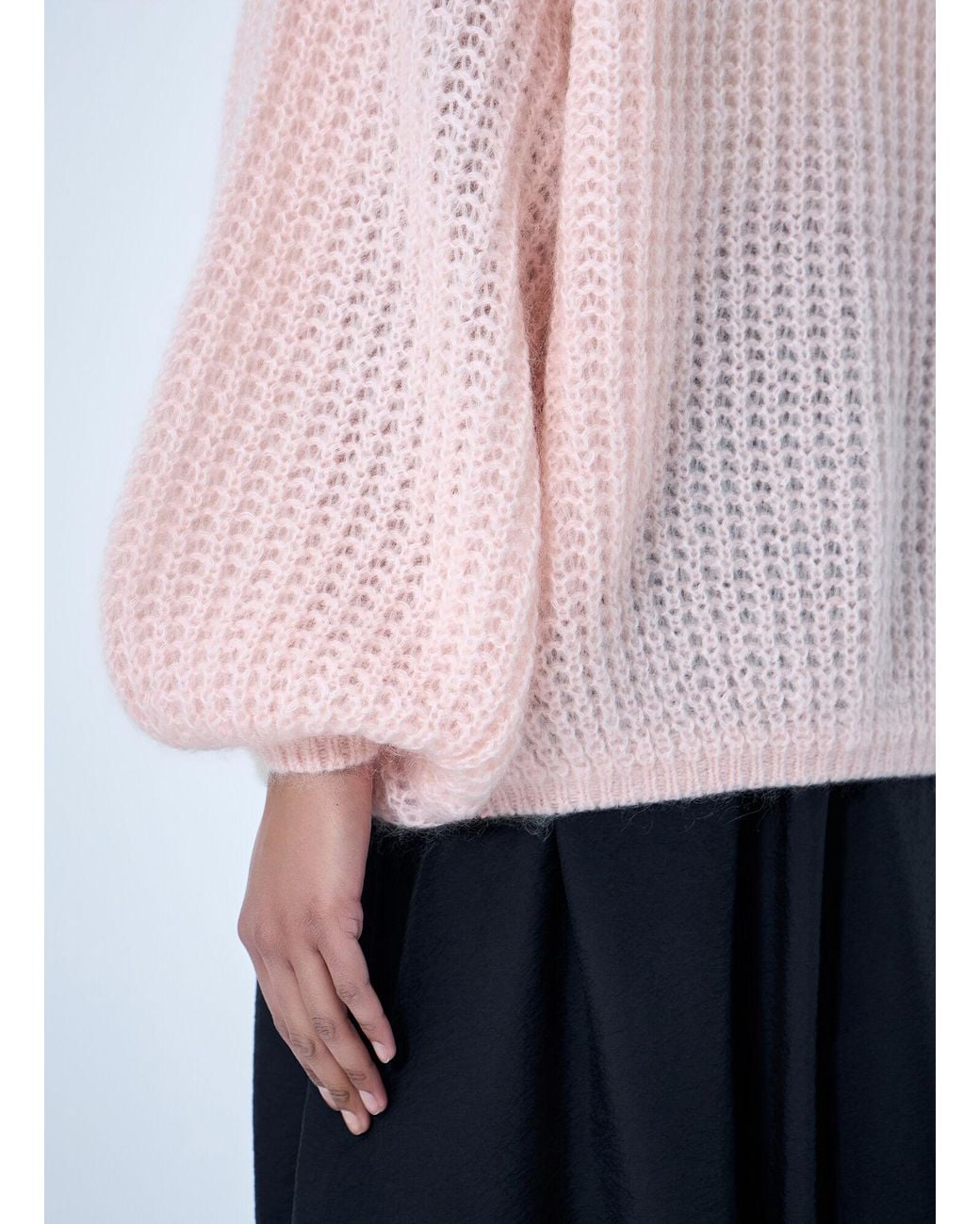 Totême Pink Open Knit Cardigan