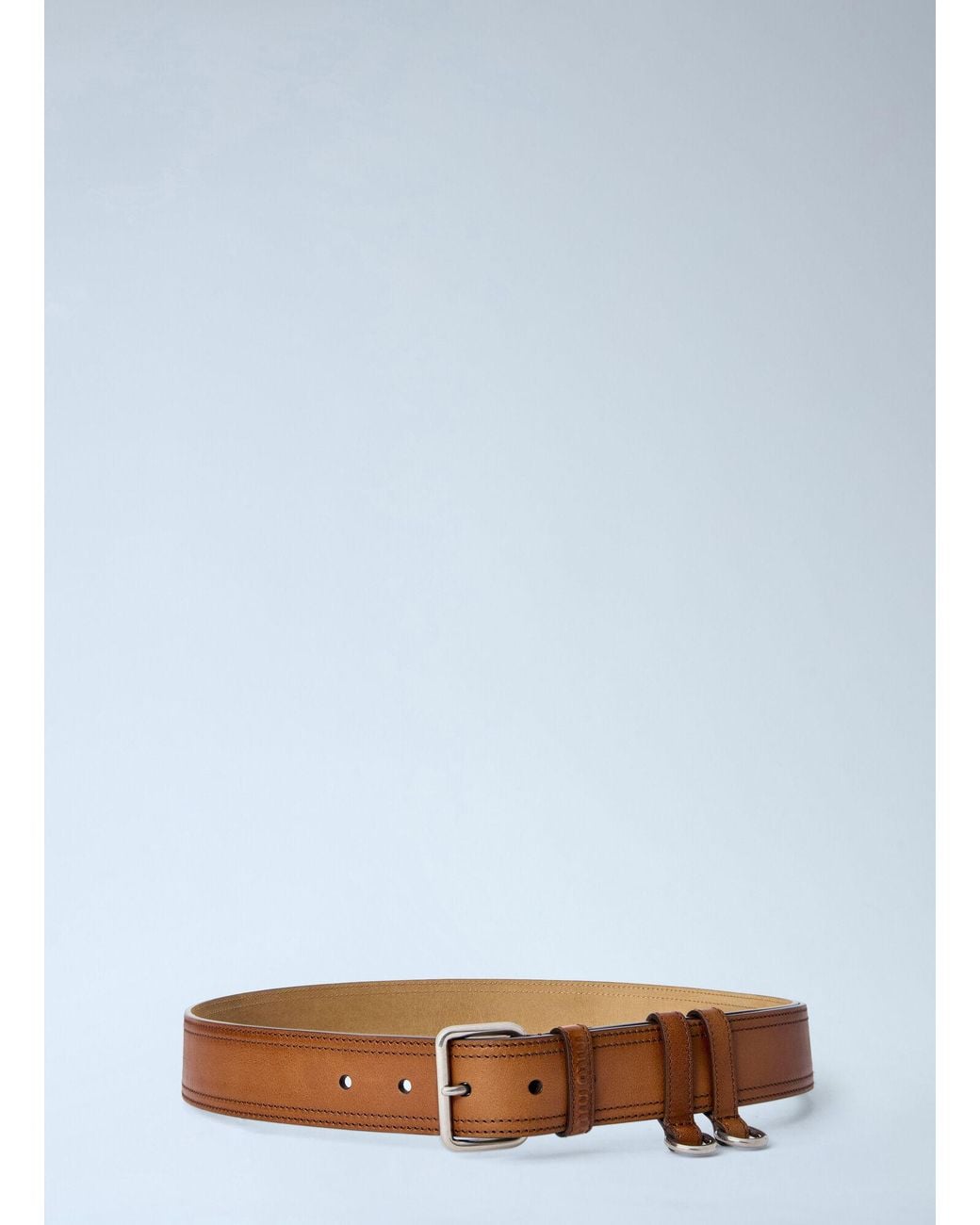 Miu Miu Brown Leather Belt for men