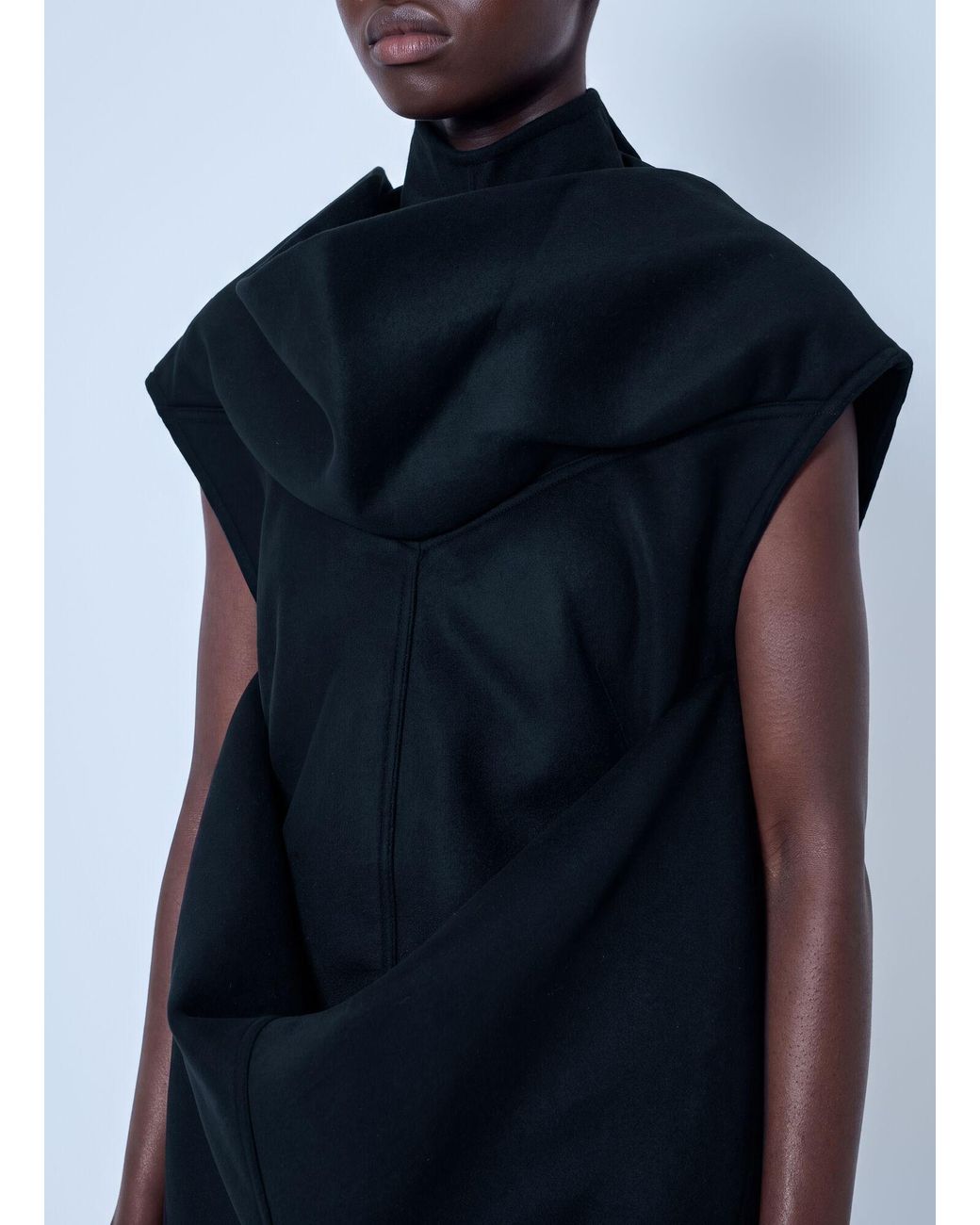 Rick Owens Blue Pelican Tunic Top