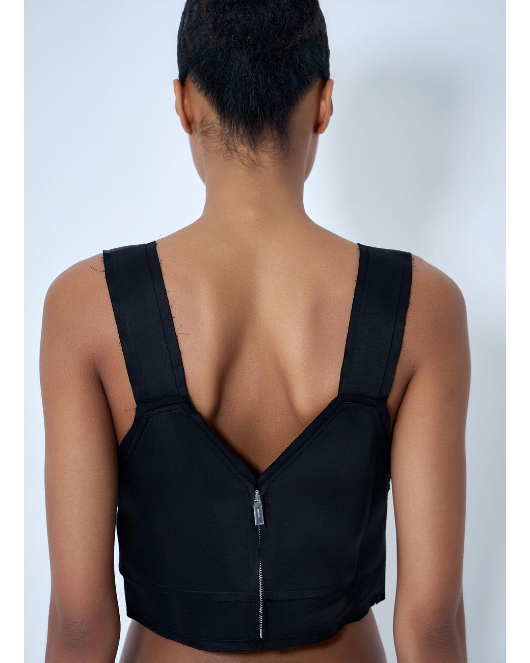 Totême Blue V-Neck Sleeveless Top
