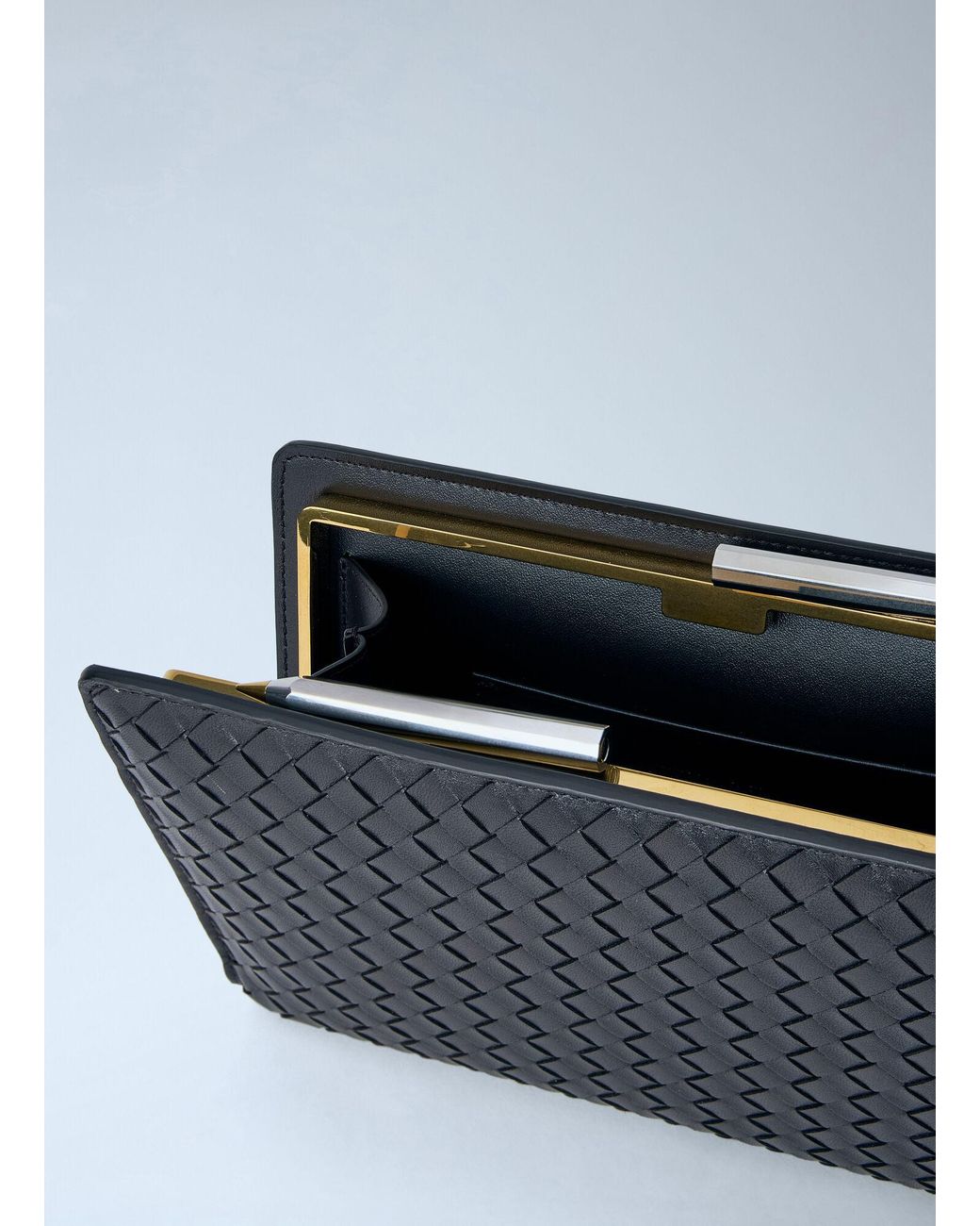 Bottega Veneta Blue Agenda Clutch