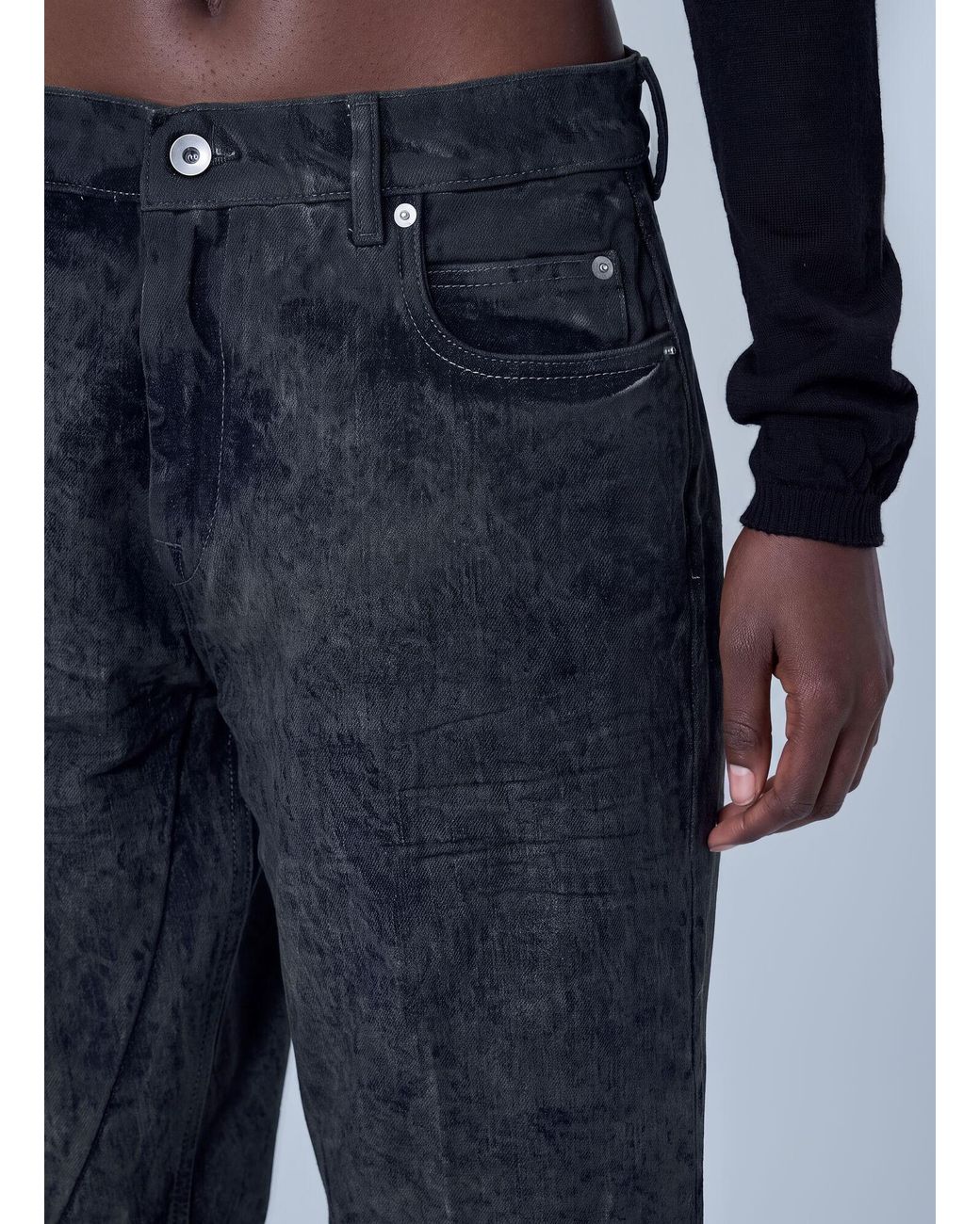 Rick Owens Blue Bolan Cutoffs