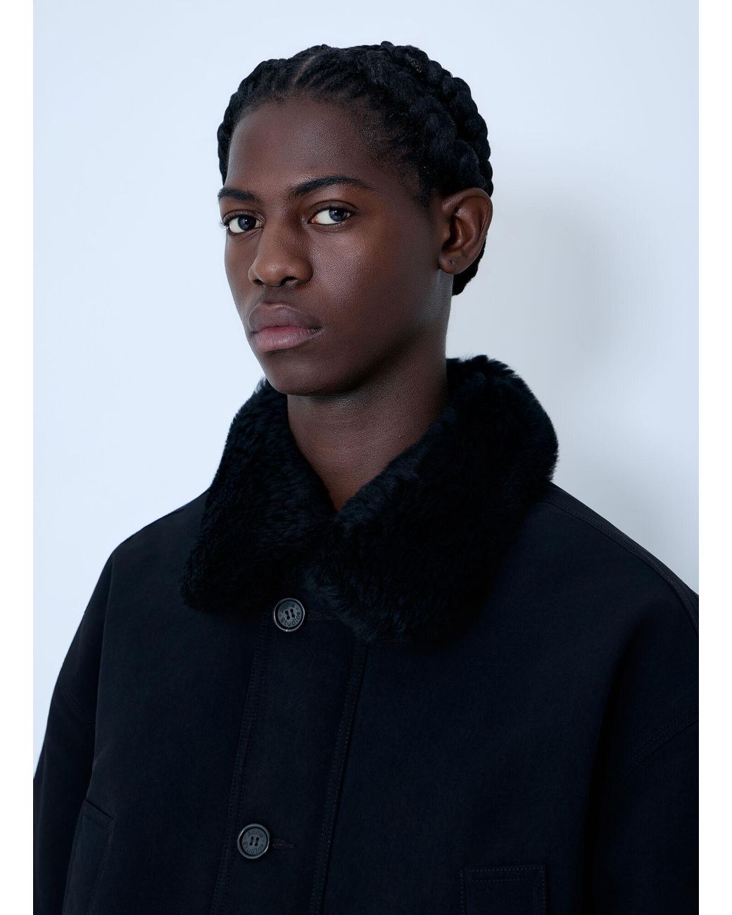 Acne Blue Logo Patch Jacket for men