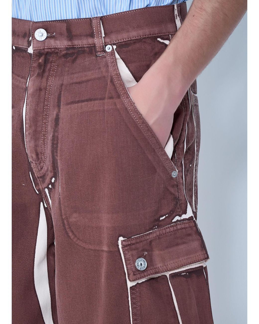 Marni Red Utility Cargo Shorts for men