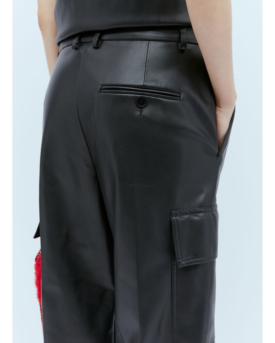 Stella McCartney Multicolor Cargo Vegan Leather Pants