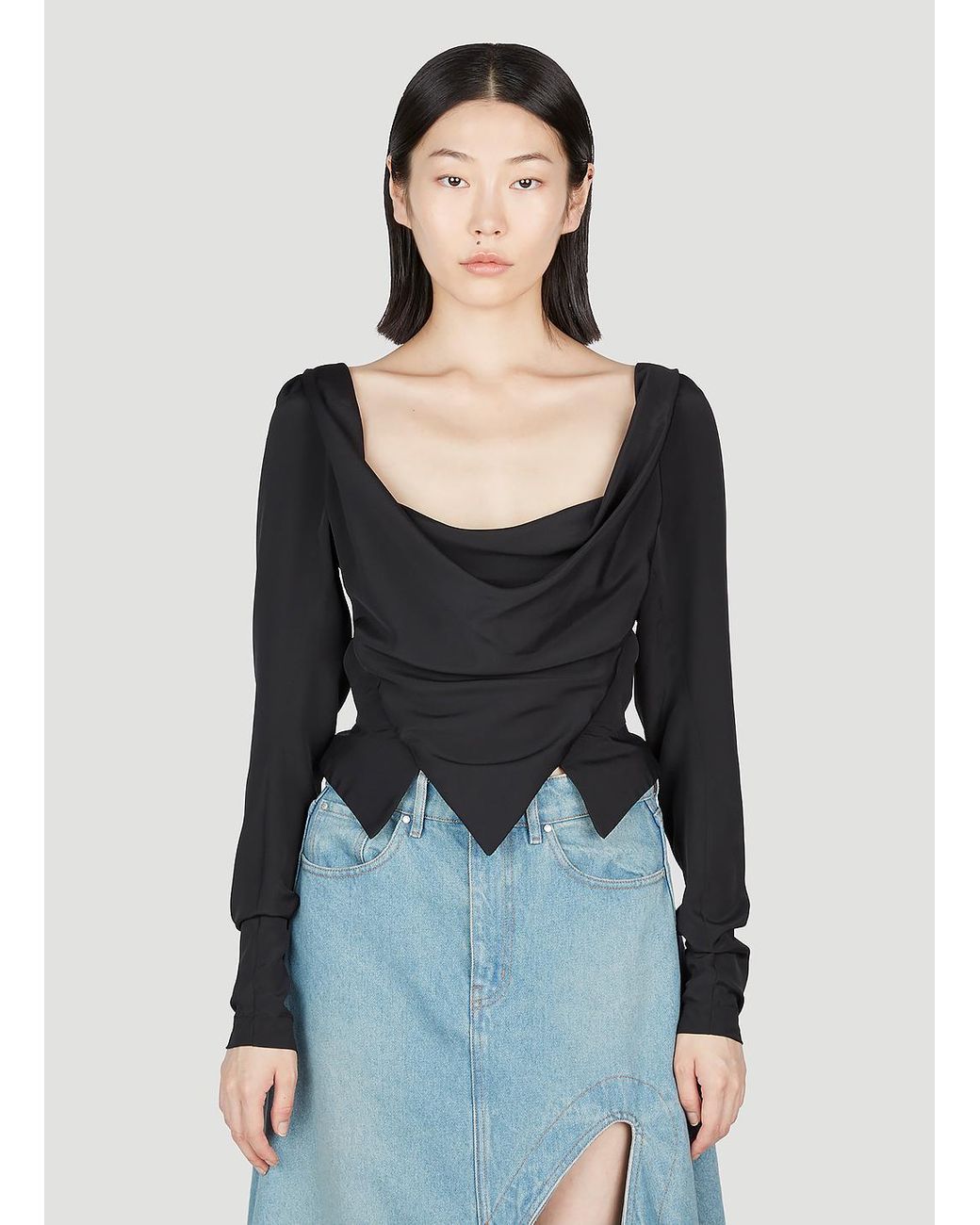 Vivienne Westwood Sunday Long Sleeve Top in Black | Lyst