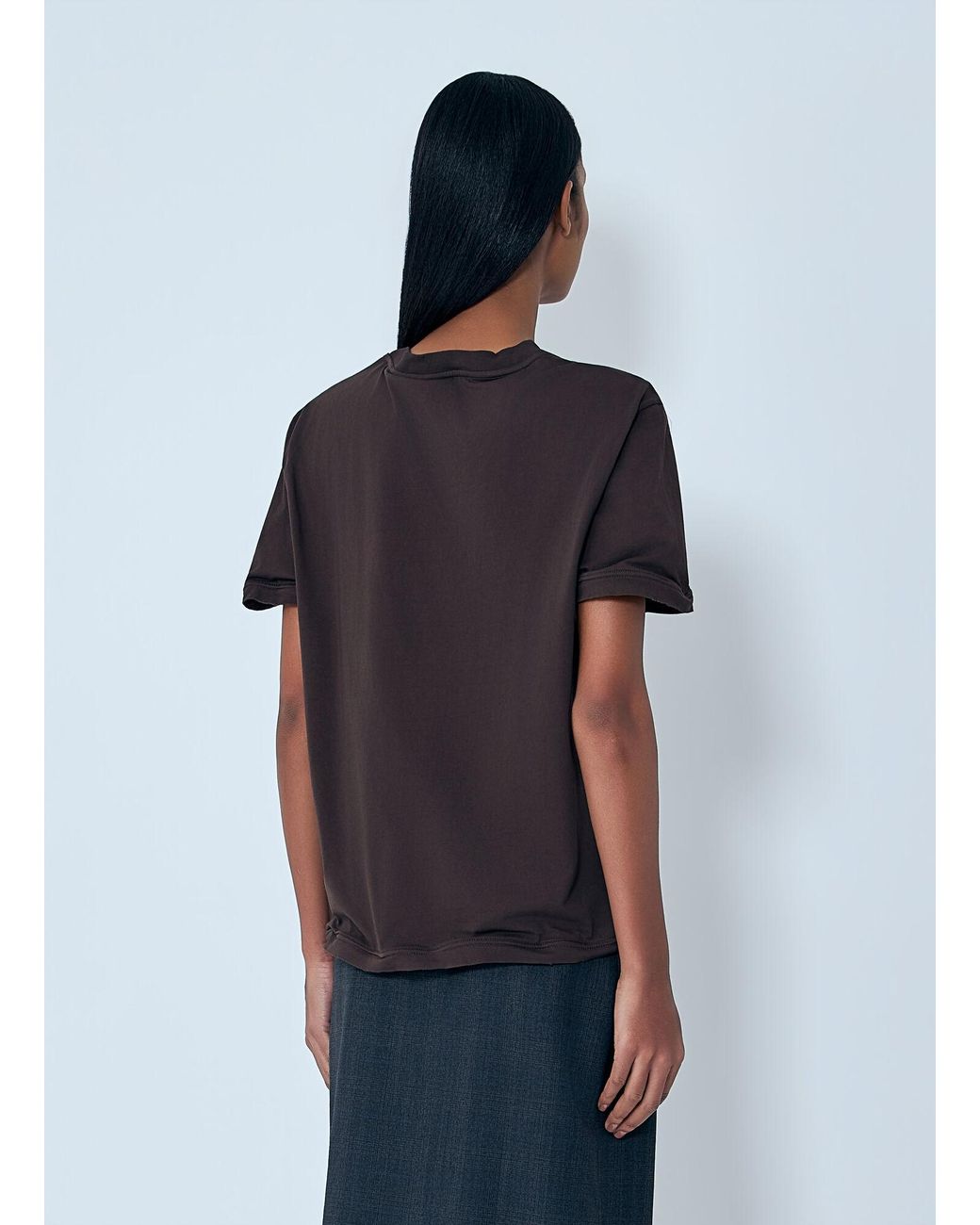 Prada Blue Cotton Jersey T-Shirt